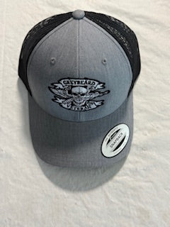 GreyBeard Veterans Trucker Hat – Military Style Snapback in Black, Gray & Camo