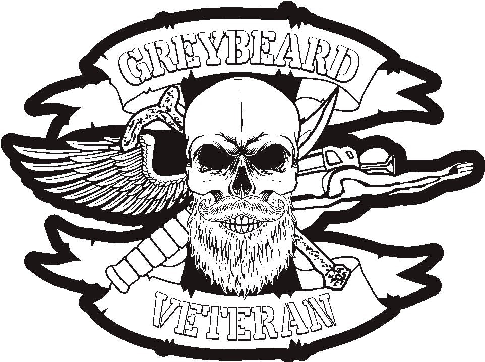 GryeBeard Veteran sticker with the JACK