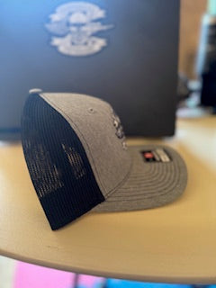 GreyBeard Veteran 112 Trucker Snapback - GREY/ BLACK with the Jack